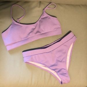 Shein lavender cheeky bikini